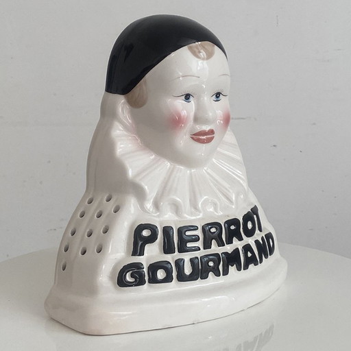 Lutscher-Präsentationsständer „Pierrot Gourmand“ aus Steingut
