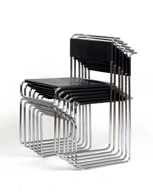 Set di 6 sedie vintage Libellula di Giovanni Carini per Planula