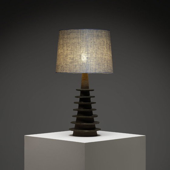 Image 1 of Lampe de table sculpturale en céramique de Sidsel Keramik