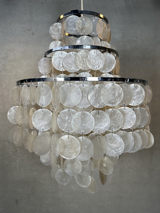 Image 1 of Vintage XL shell chandelier