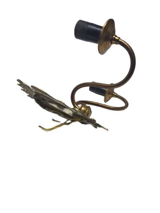 Two-Armed Wall Lamp, Sweden, 1970s – Wall lights, Brass (photo 9 of 10)