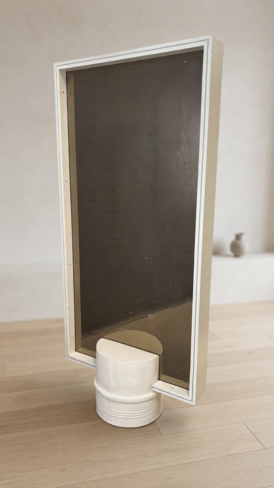 Image 1 of Mid-Century Modern Double-Sided Hall Stand with Mirror & Coat Hooks, 1960s, Europe