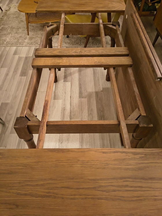 Image 1 of Table de salle à manger extensible des années 1950