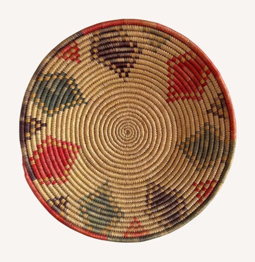 Set of hand-woven (wall) baskets