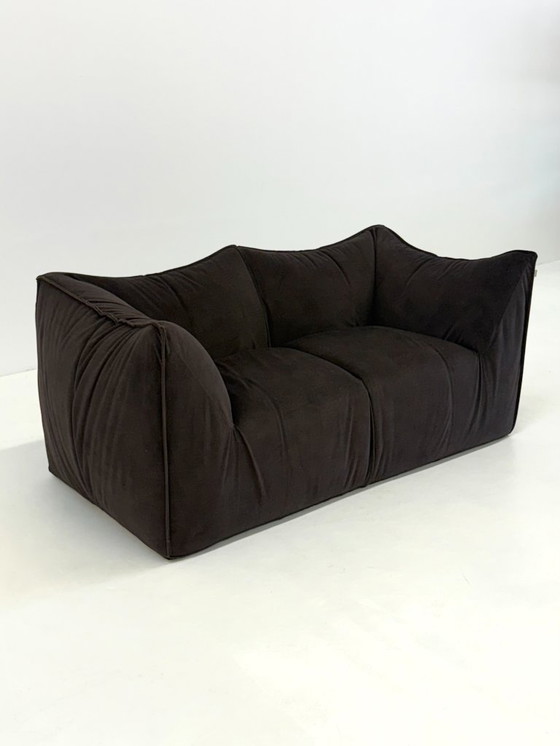 Image 1 of Vintage Bambole sofa in dark brown by Mario Bellini for B&B Italia