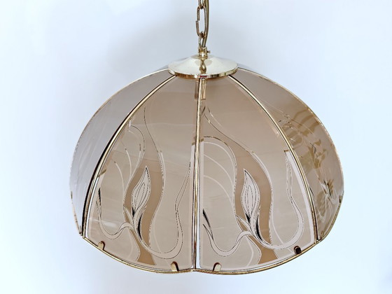 Image 1 of Vintage Glass Pendant Light