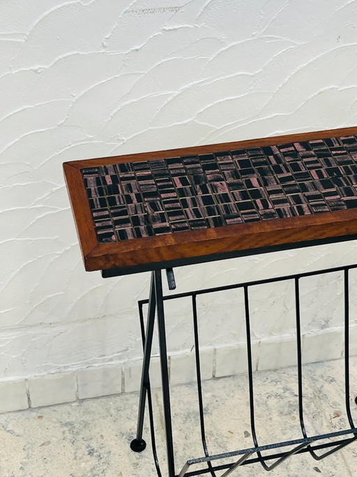 Vintage ceramic magazine rack