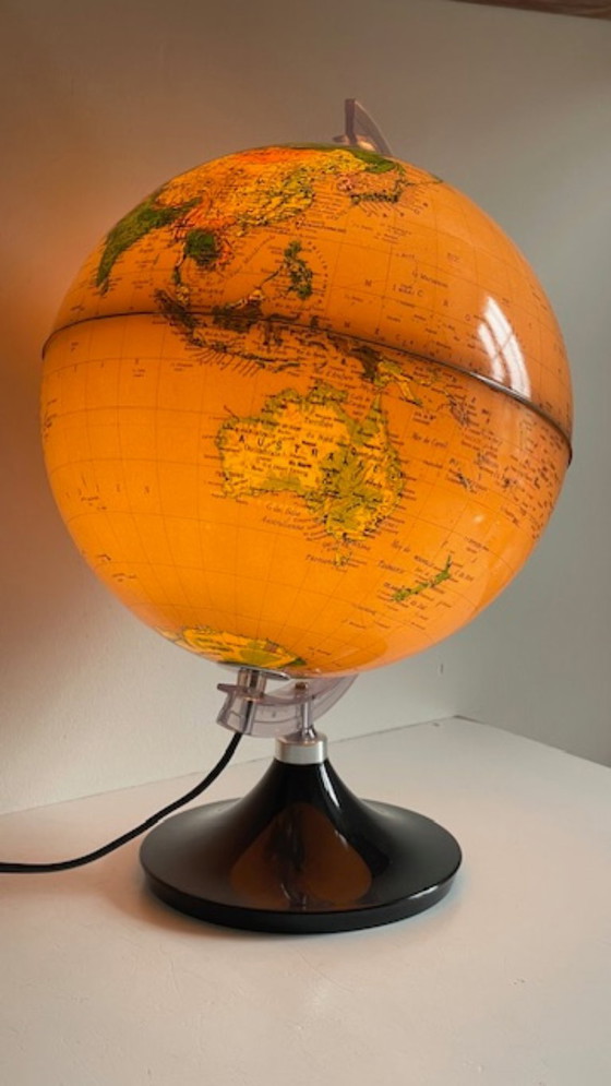 Image 1 of Illuminated Earth Globe Made in Italy