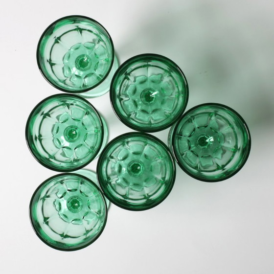 Set di 6 Bicchieri da Vino Verdi Vintage / Calici / Crisal / Portogallo / Anni 2000 – Crisal Glass (photo 7 of 13)