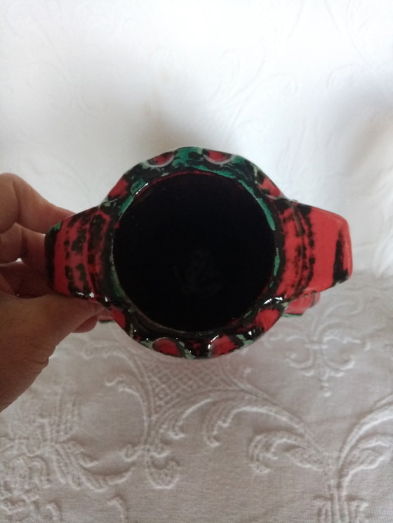 Image 1 of Jarrón decorativo alemán Fat Lava de Studio Dümler Breiden, años 60 (27 cm)