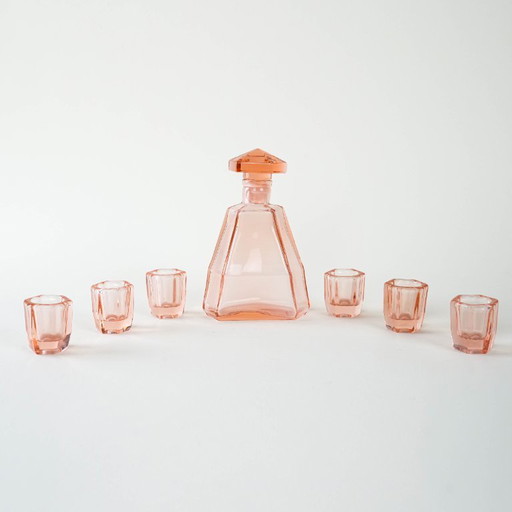 Set per servire alcolici, design italiano, anni '60, produzione: Italia