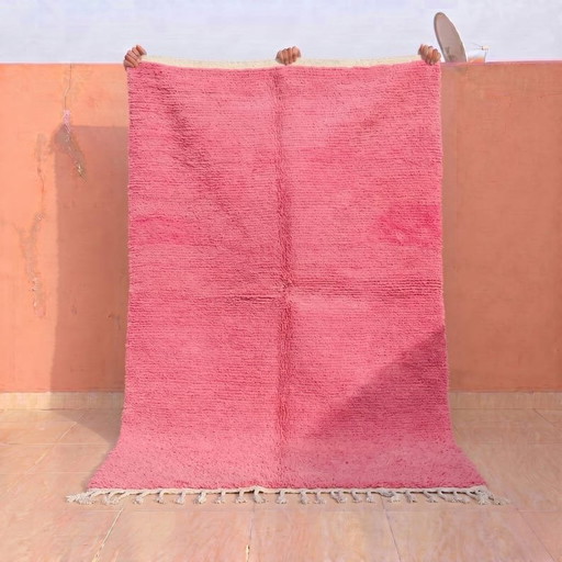 Alfombra bereber tradicional hecha a mano, rosa, 150/250 cm – Aime Té, vloerkleden en tapijten, Wool