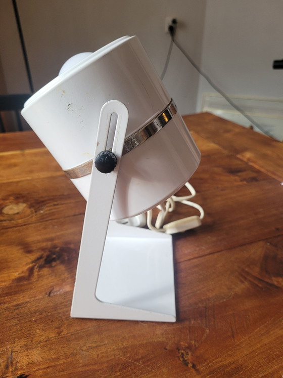 Image 1 of Vintage white Elma desk lamp / bedside lamp