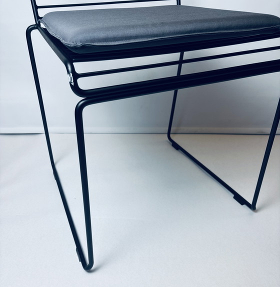 Image 1 of Sedie da pranzo HAY Hee – Set di 10 + 10 cuscini – Nere – Ottime condizioni