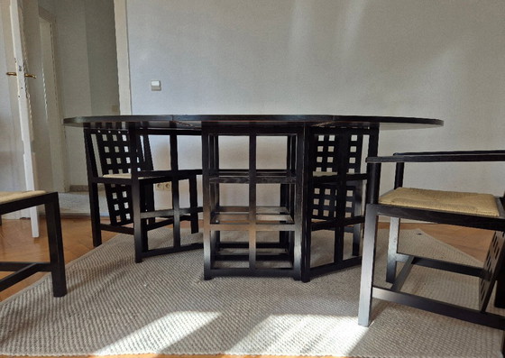 Image 1 of Diseño clásico: conjunto Mackintosh con mesa DS1 y sillas DS3 y DS4.