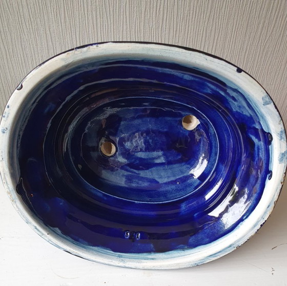 Image 1 of Large antique ceramic pheasant statue ca. 1900-1920