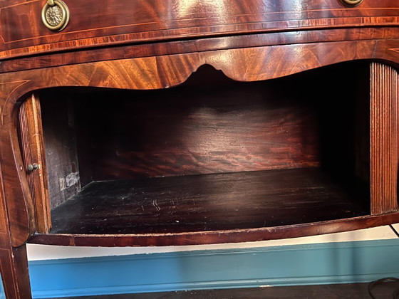 Image 1 of Maple & Co. Sideboard (183 cm) – Mahogany & Tambour Doors – Honest original condition circa 1900