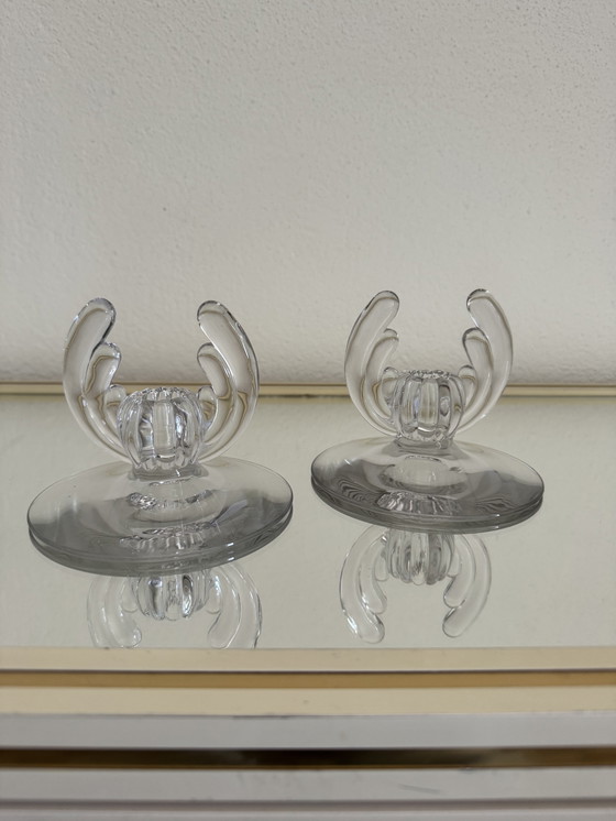 Image 1 of Art Deco crystal candle holder