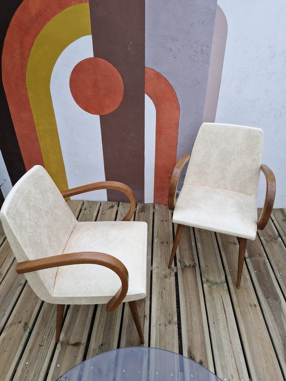Image 1 of Paires de Fauteuils Bridges vintage 1960