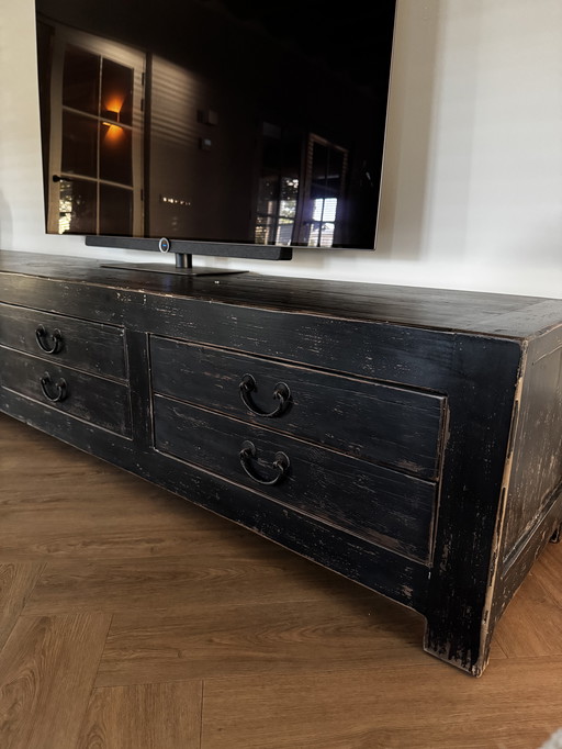 TV furniture with brown patina