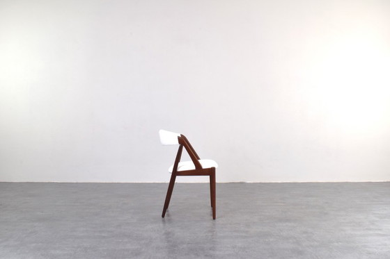 Image 1 of Mid-Century Teak & Boucle Chairs Model 31 by Kai Kristiansen for Schou Andersen, 1960s, Set of 4