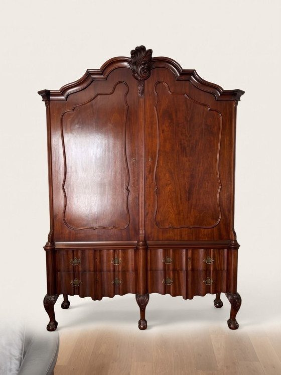 Mahogany Cabinet, Wall cabinet, Wood, Glass, Brown (photo 2 of 7)
