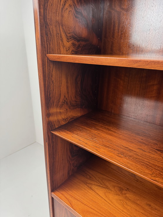 Image 1 of Poul Hundevad Rosewood Bookcase – Danish Design with Hidden Functionality