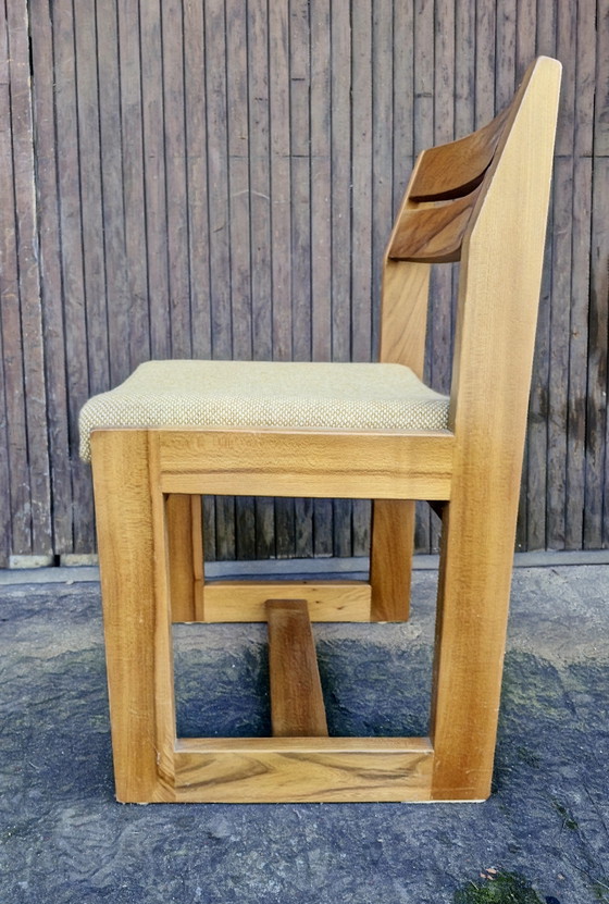 Image 1 of MAISON REGAIN 3-teiliges Massivholz-Ulmen-Set, 1970er/80er Jahre