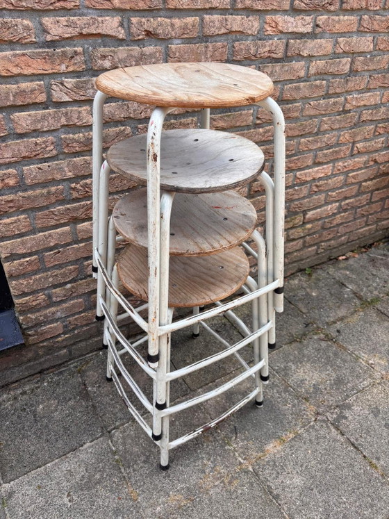 Image 1 of 4 vintage stools