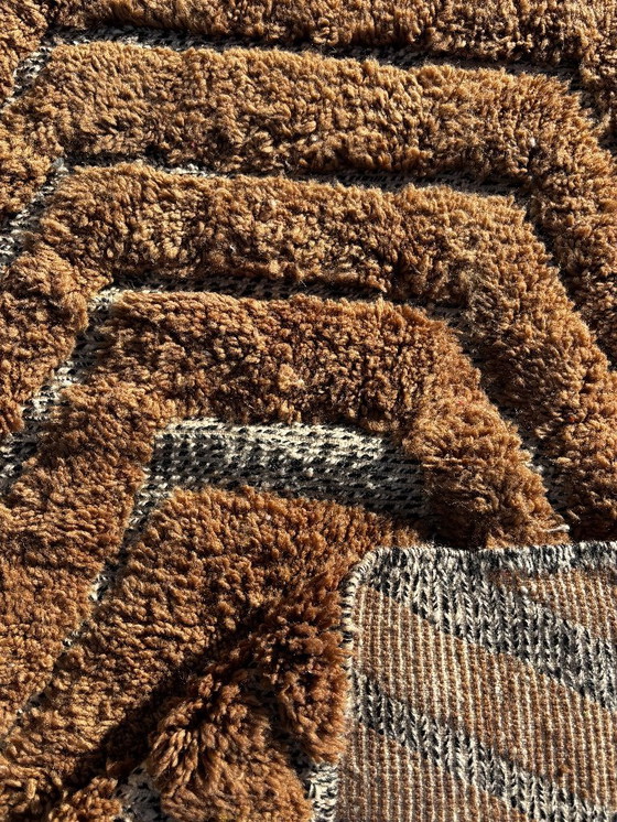 Image 1 of Tappeto berbero marocchino moderno di lusso in lana 200x300 cm - Tappeto berbero per soggiorno