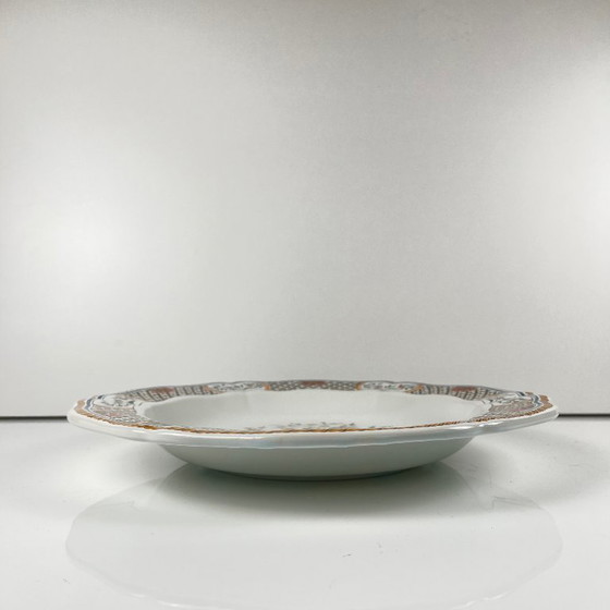 Image 1 of Gien-Rundschale, halbhohl, Muster Rouen Esparsette, 1990