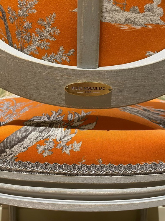Sedia da pranzo Gilles Nouilhac – Gilles Nouailhac, Sedie da pranzo, Textile, Wood (photo 5 of 5)