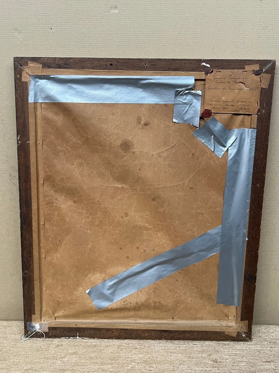 Oil on panel Countess of Flanders – Paintings & Drawings, Wood (photo 7 of 9)
