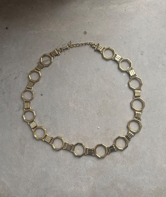 Image 1 of Ceinture Gucci vintage à maillons dorés