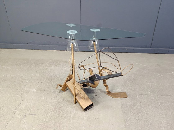 Image 1 of Sculptural lounge chair set with coffee table, 1996