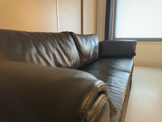 Image 1 of Divani Molinari 3 posti neri (2 pezzi)