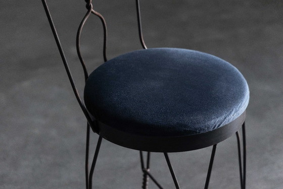 Image 1 of Smeedijzeren vlinder eetkamerstoel, Frankrijk, jaren 1960