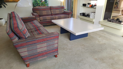 Large Leolux coffee table with two side tables