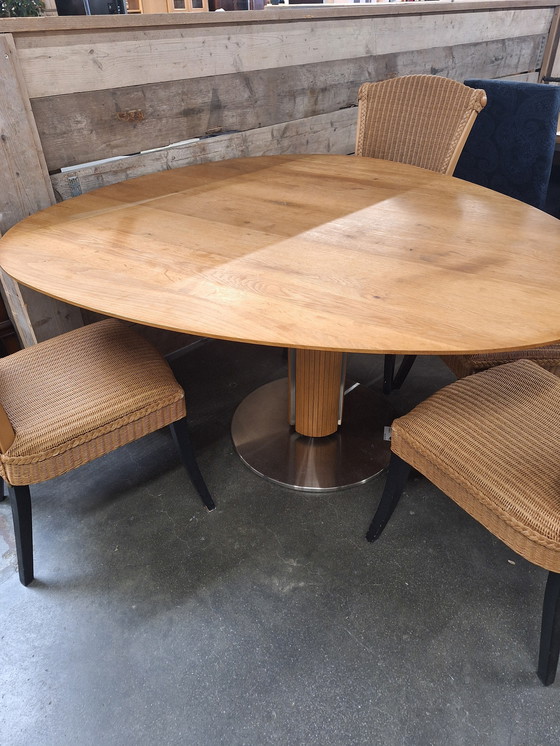 Image 1 of Tavolo da pranzo Bree's New World Steely in rovere massiccio