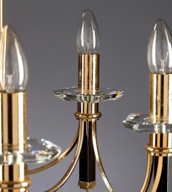 Image 1 of Prearo Luce 1980’s Italy crystal chandelier 