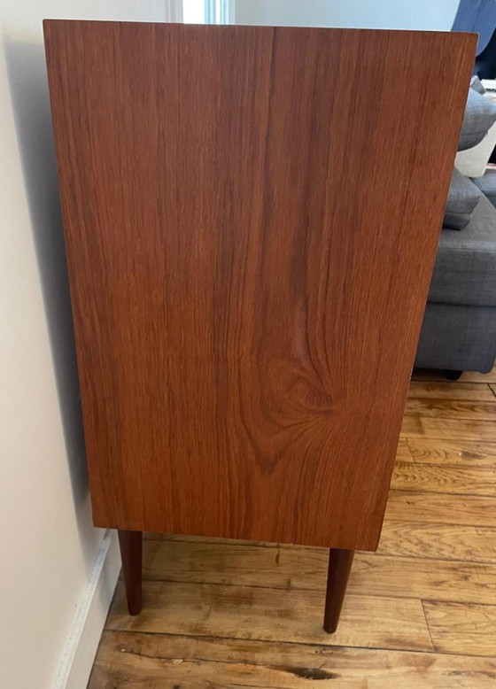 Image 1 of Vintage Scandinavische teakhouten ladekast met 4 laden