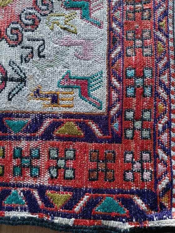 Image 1 of Tapis en soie 96x73 cm