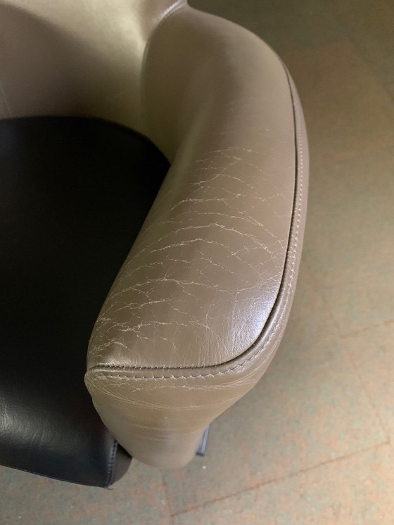 Image 1 of 2x Leolux Amphora fauteuils Leder