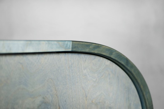 Image 1 of Vintage Mid-Century Modern Italian Turquoise Streamline Sideboard in Birch, 1960s