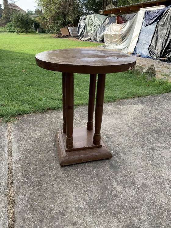 Art Deco Round Side Table, 1930s (photo 2 of 6)