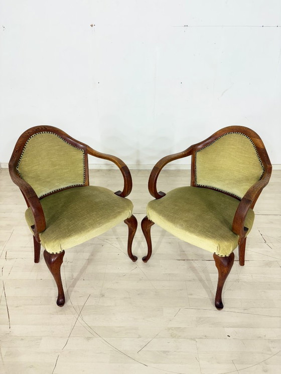 Image 1 of Set di 4 poltrone Chippendale / poltrone vintage / sedie da pranzo