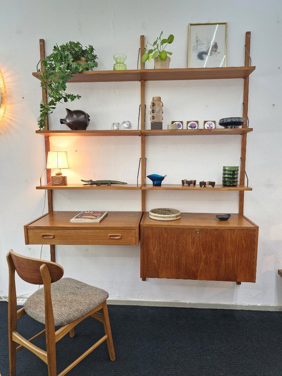 Vintage wall system Randers PS system Danish Furniture – Wall cabinet, Wood (photo 4 of 16)