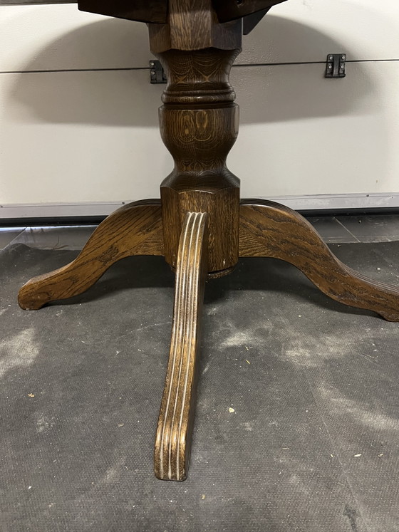 Image 1 of Bannink Art Nouveau oak dining table