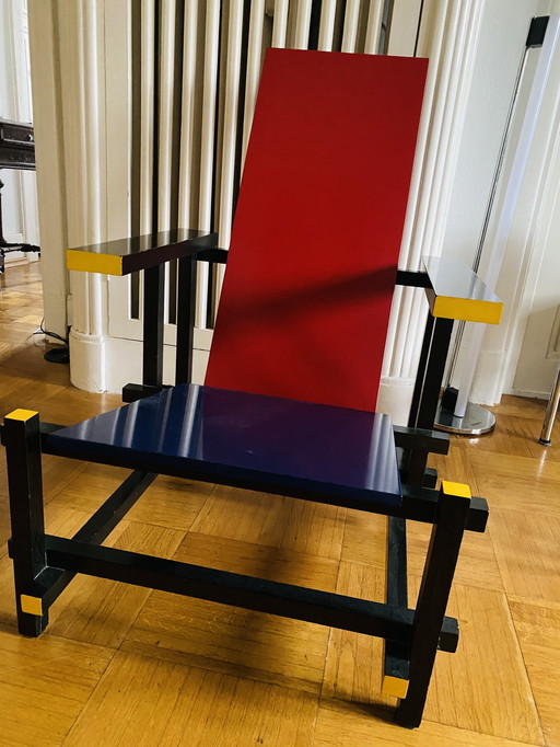 Cassina. Original Red and Blue Chair