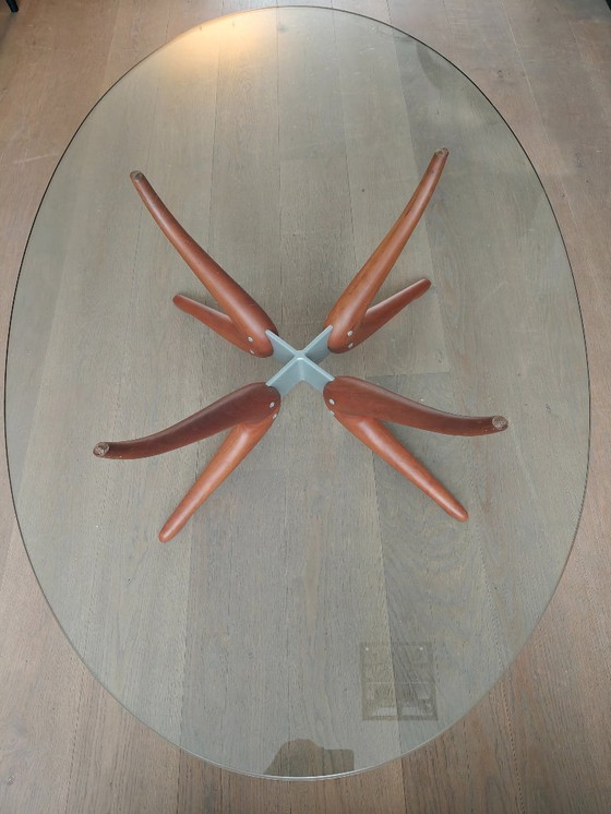 Image 1 of Porada Denuo Salontafel – Italiaans Design – Massief Hout & Glas